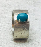 Turquoise Wide Band Ring