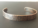 Floral Etched Cuff
