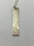 Etched Floral Necklace